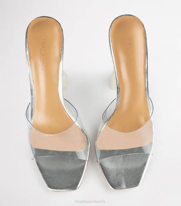 Stöckelschuhe| de Tony Bianco Frauen Serri-Absätze klares Vinylit/Silber 462493